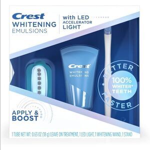 Crest Whitening Emulsions with LED Accelerator Light